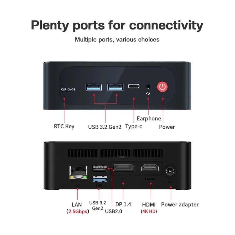 Mini PC Beelink SER5 16 GB RAM, con AMD Ryzen 5 5500U