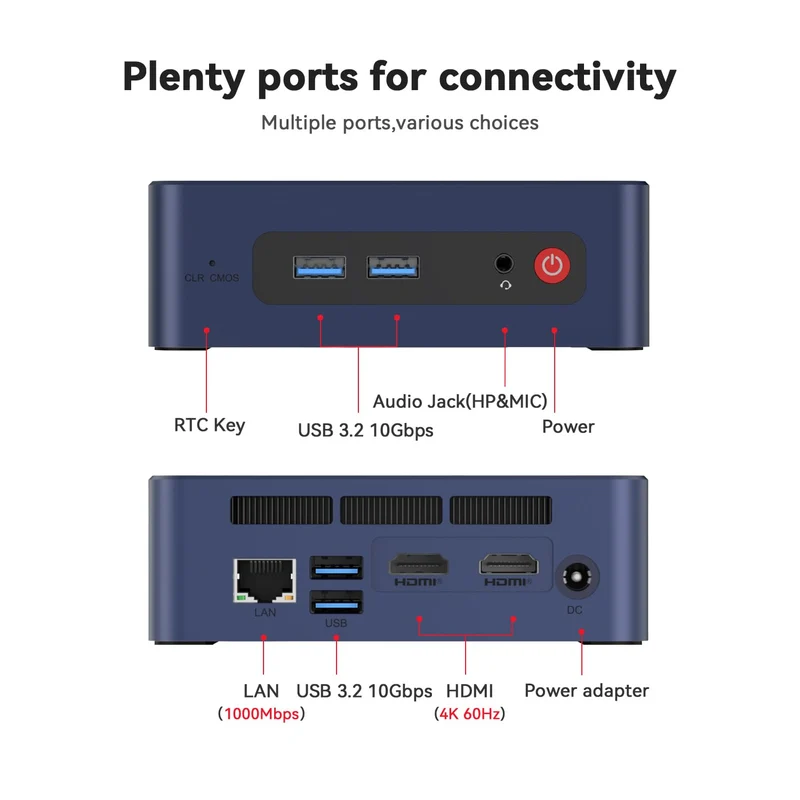 Mini PC Beelink SER3 16 GB RAM 500 GB SSD, con AMD Ryzen 3 3200U