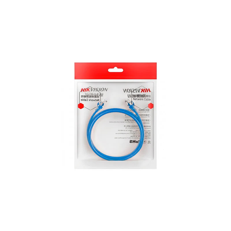 Patch Cord Hikvision DS1NP6UEC0(BLUE1M) PoE+ Cat 6 UTP Interior