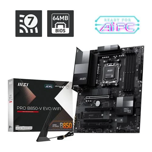 Tarjeta Madre MSI PRO B850-V EVO WIFI AMD AM5 B850 ATX