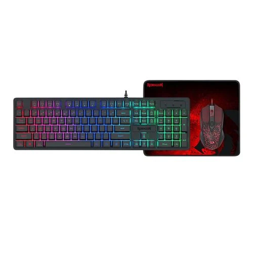 Combo Teclado y Mouse Gaming Redragon S107-2 Negro con Cable