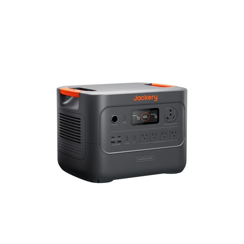 Estación de Energía Portátil Jackery HomePower 3000, 3072 Wh, 3600 W, con Interruptor de Transferencia, Negro