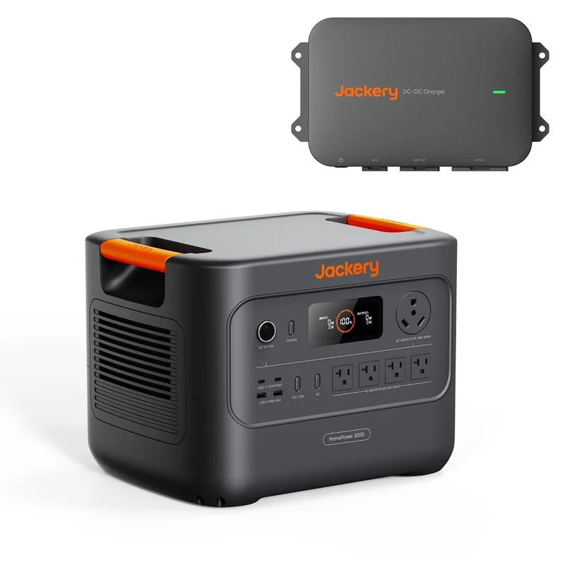Estación de Energía Portátil Jackery HomePower 3000, 3072 Wh, con Cargador de Alternador