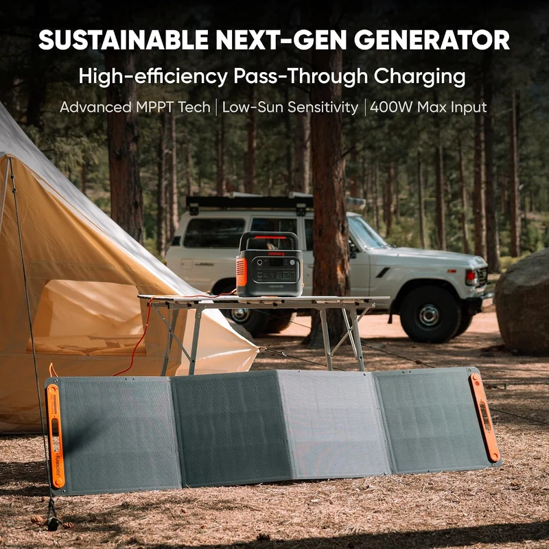 Estación de Energía Portátil Jackery Explorer 1000 v2, 1070 Wh, 1500 W, con Cargador Rápido de 102 W, Naranja
