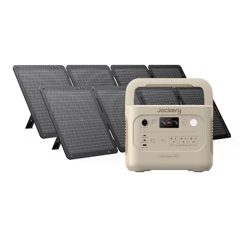Estación de Energía Portátil Jackery HomePower 1000 v2, 1070 Wh, 1500 W, Blanco Duna
