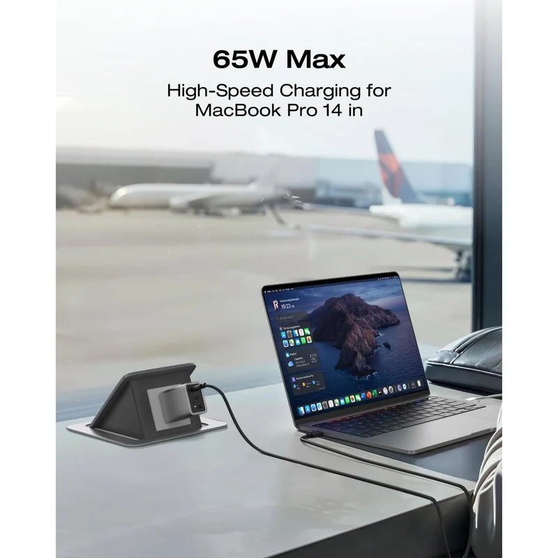 Cargador EcoFlow USB C, 65 W