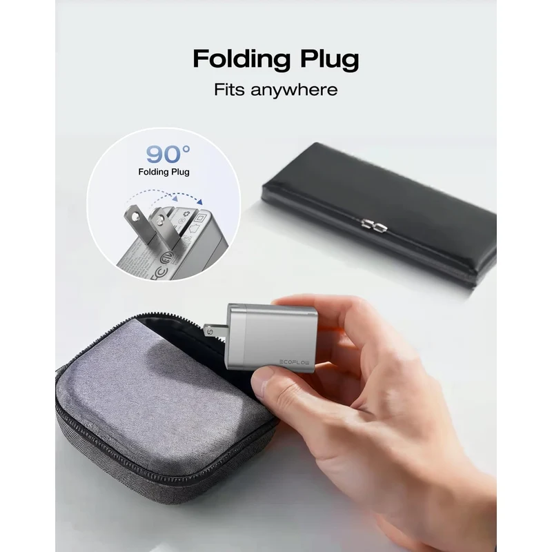 Cargador EcoFlow USB C, 65 W