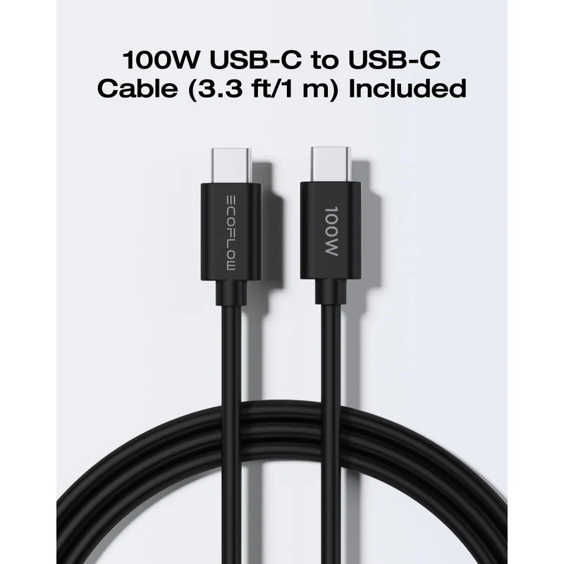 Cargador EcoFlow USB C, 65 W