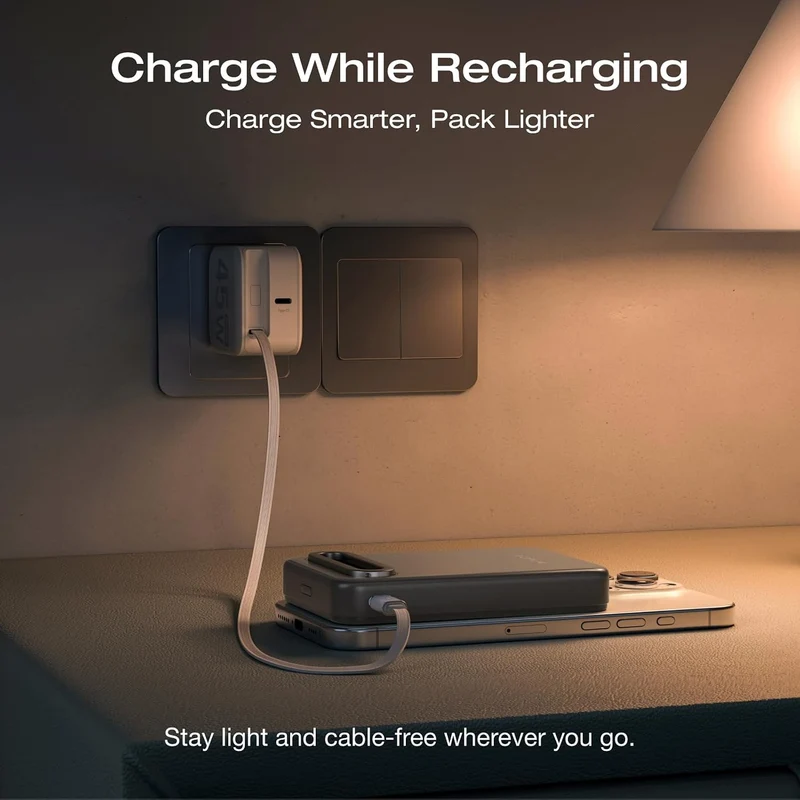 Power Bank EcoFlow RAPID, 10,000 mAh, Carga 15 W, Negro