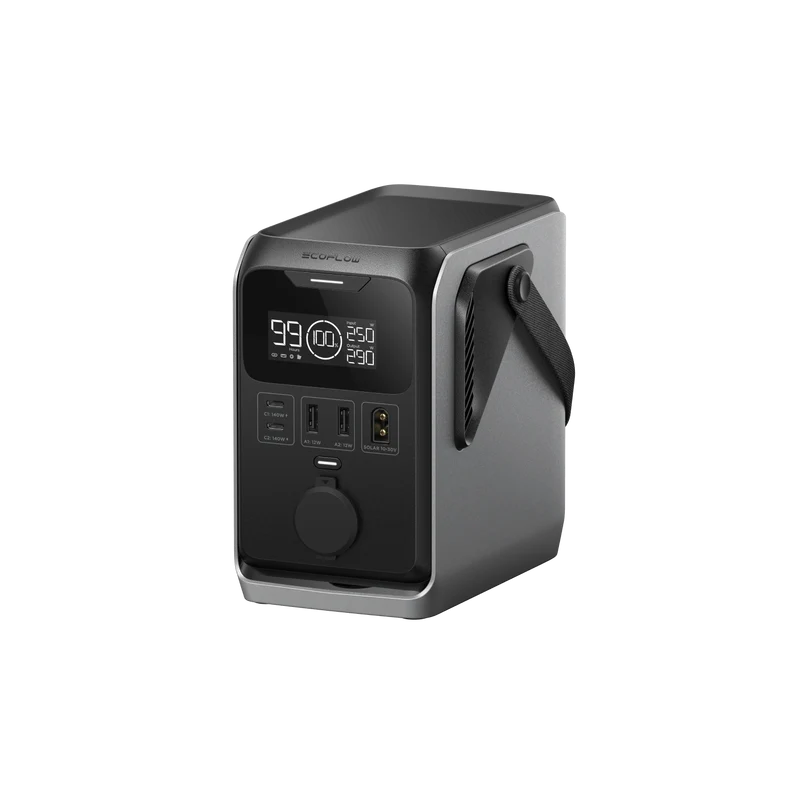 Power Bank EcoFlow TRAIL, Carga 220 W, Negro y Gris