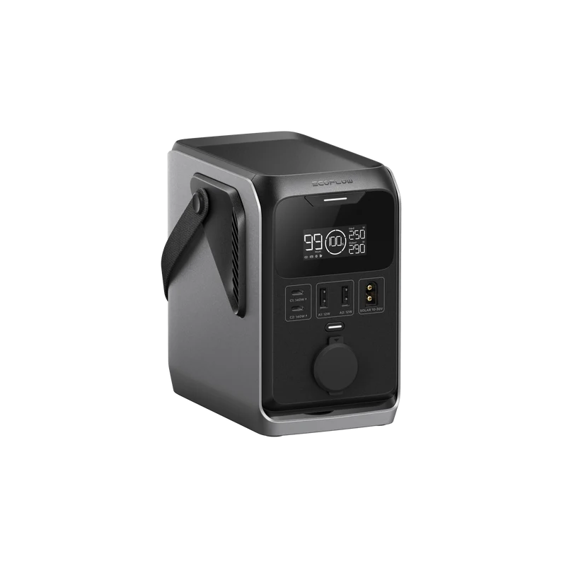 Power Bank EcoFlow TRAIL, Carga 220 W, Negro y Gris