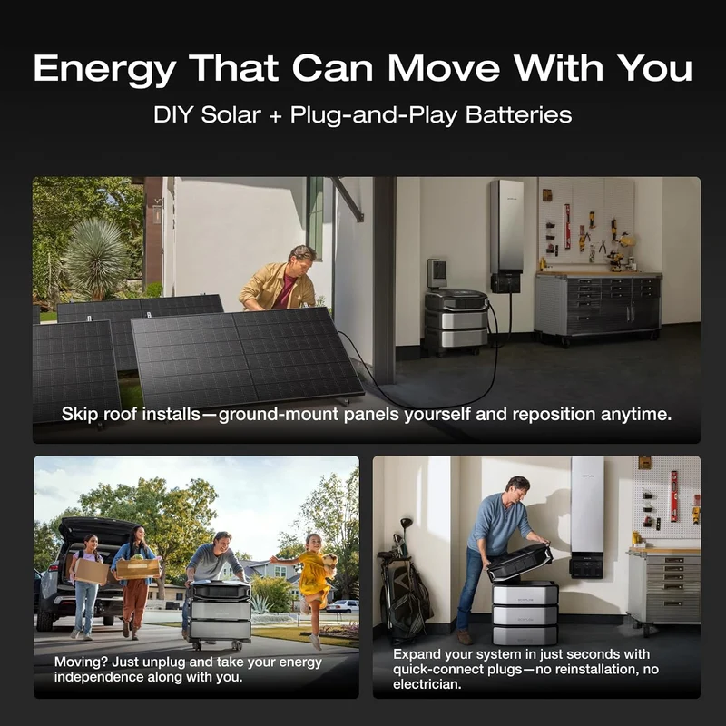 Estación de Energía Portátil EcoFlow DELTA Pro Ultra X, 12288 Wh, 12000 W, con Smart Home Panel