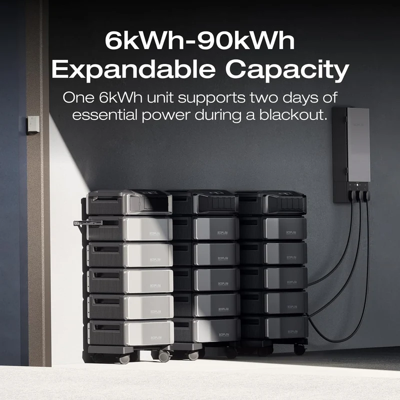 Estación de Energía Portátil EcoFlow DELTA Pro Ultra, 6144 Wh, 7200 W, con Smart Home Panel