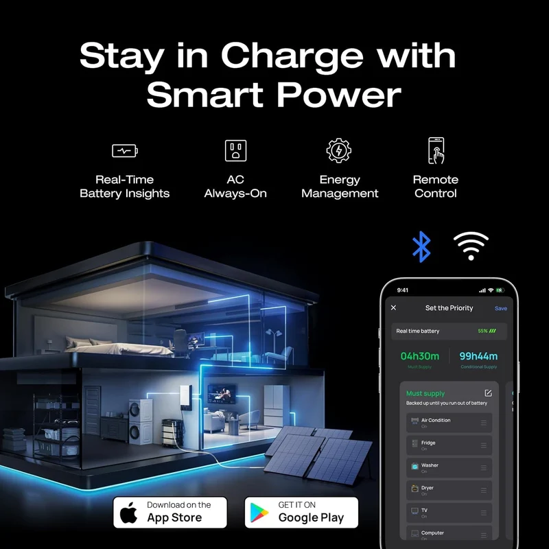 Estación de Energía Portátil EcoFlow DELTA Pro Ultra, 6144 Wh, 7200 W, con Smart Home Panel