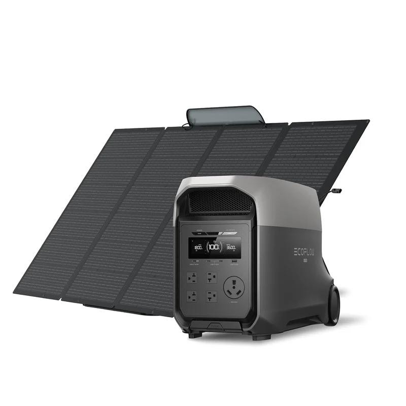 Estación de Energía Portátil EcoFlow DELTA 3 Ultra, 3072 Wh, 3600 W, con Panel Solar de 400 W