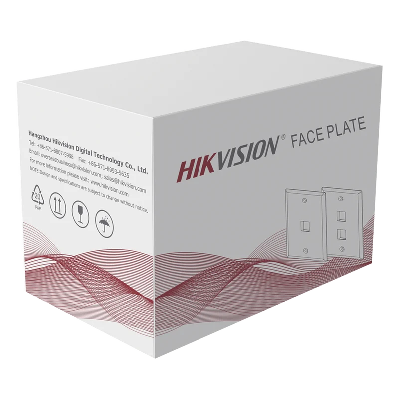 Faceplate Hikvision DS-1FPA2-A 2 Puertos 600 W