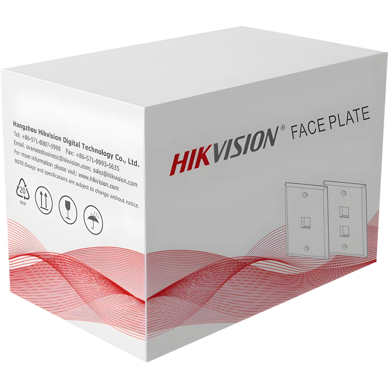 Faceplate Hikvision DS-1FPA2-A 2 Puertos 600 W
