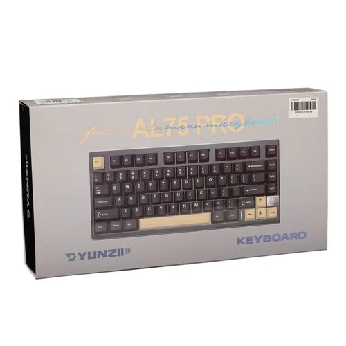Teclado Mecánico Inalámbrico Yunzii AL75 Pro Aluminio CNC Negro