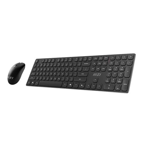 Combo Teclado y Mouse Gaming Inalámbrico MSI Forge K210 Negro