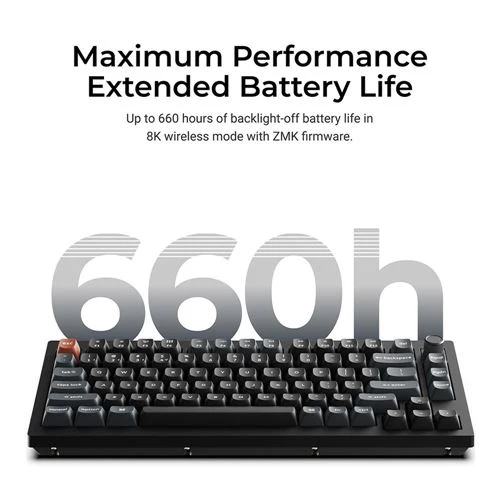 Teclado Mecánico Inalámbrico Keychron V1 Ultra 8K Hot-Swap Negro
