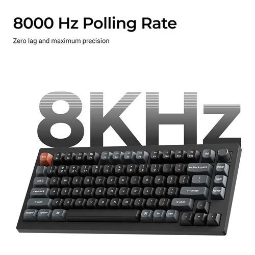 Teclado Mecánico Inalámbrico Keychron V1 Ultra 8K Hot-Swap Negro