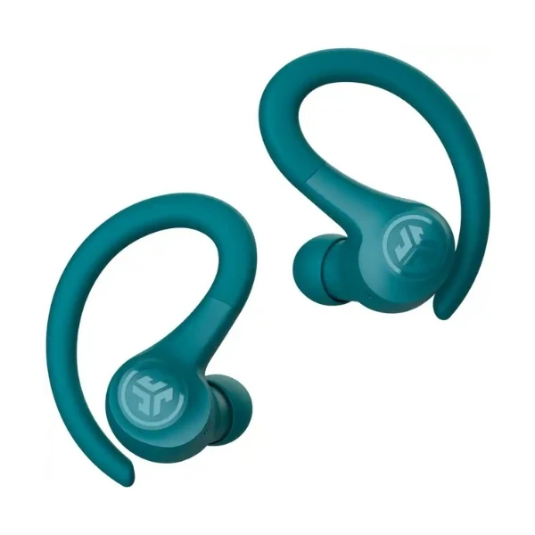Audífonos JLab Go Air Sport True Wireless Bluetooth Deportivos IP55 con Ganchos para Oreja - Verde Azulado