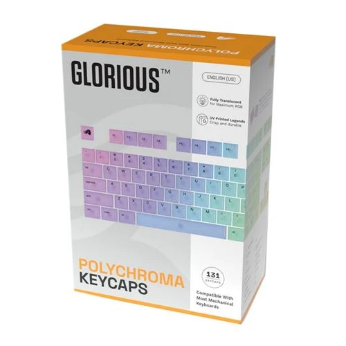 Keycaps Glorious Polychroma V2 RGB Transparentes Policarbonato
