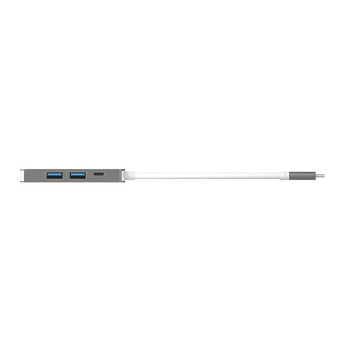 Adaptador Multipuerto USB-C j5create JCD371 HDMI 4K y 2 USB-A Plata