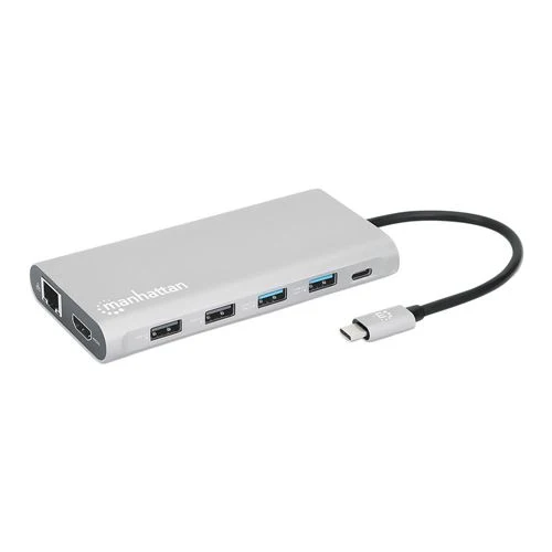 Hub USB Manhattan 7 Puertos USB 3.2 Gen 1 Type-C y Type-A