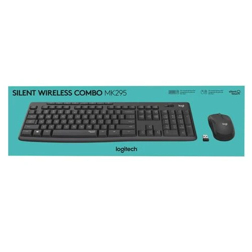Combo Teclado y Mouse Inalámbrico Logitech MK295 Silencioso Numpad Grafito