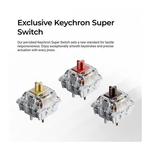Teclado Gaming Mecánico Inalámbrico Keychron K10 Max Full-Size Hot-Swappable QMK/VIA Negro