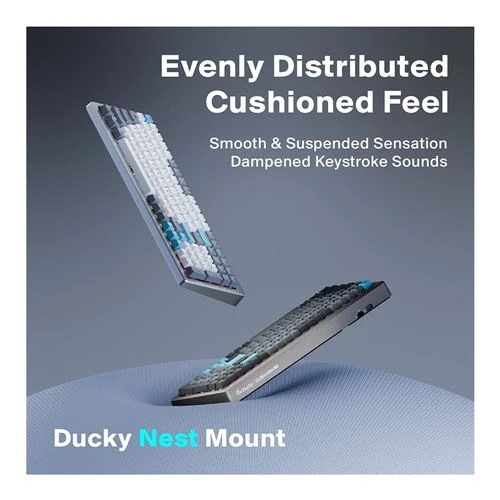 Teclado Ducky Cushion 98 Plata