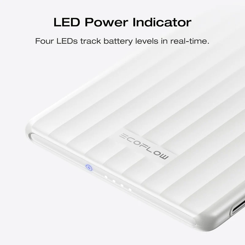 Power Bank EcoFlow RAPID, 5,000 mAh, Blanco