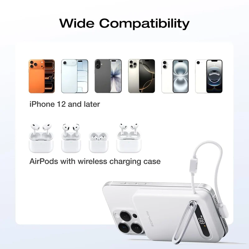 Power Bank EcoFlow RAPID, 10,000 mAh, Carga 25 W, Blanco