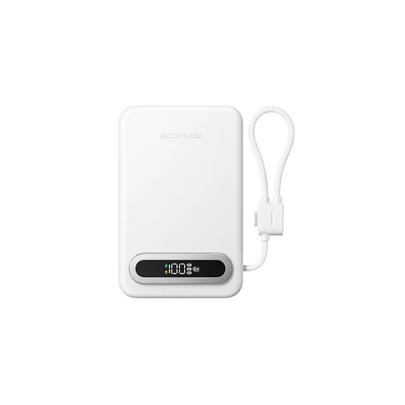 Power Bank EcoFlow RAPID, 10,000 mAh, Carga 25 W, Blanco