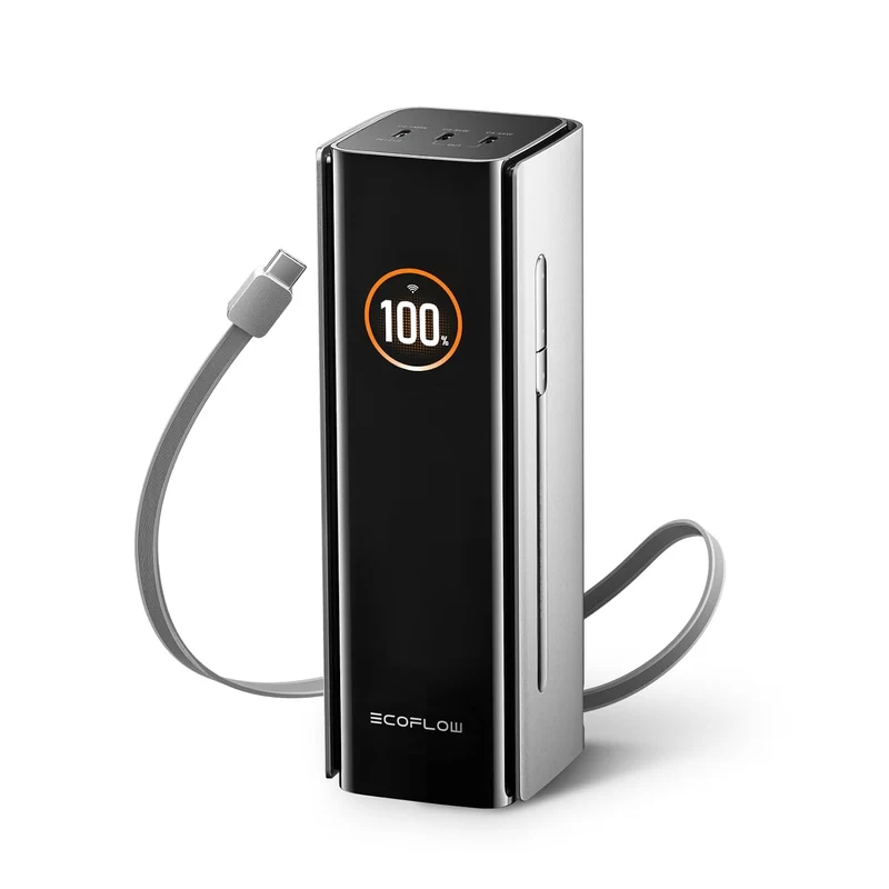 Power Bank EcoFlow RAPID Pro, Carga 300 W, Negro