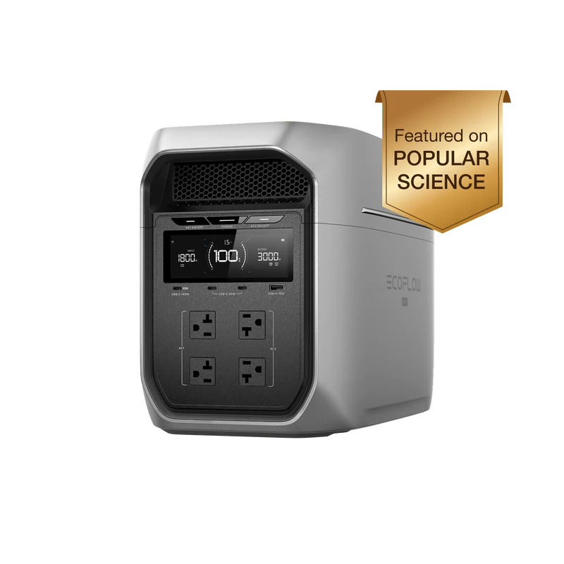 Estación de Energía Portátil EcoFlow DELTA 3 Max Plus, 2048 Wh, 3000 W