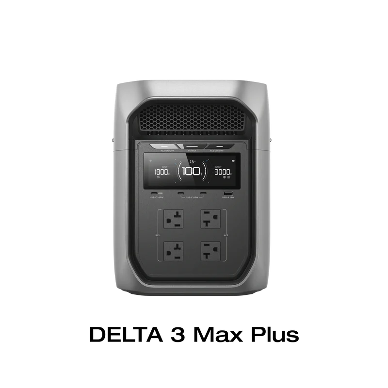 Estación de Energía Portátil EcoFlow DELTA 3 Max Plus, 2048 Wh, 3000 W