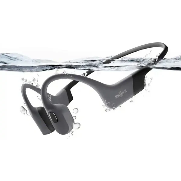 Audífonos Shokz OpenSwim Pro Inalámbricos Bluetooth Open-Ear de Conducción Ósea IP68 - Gris