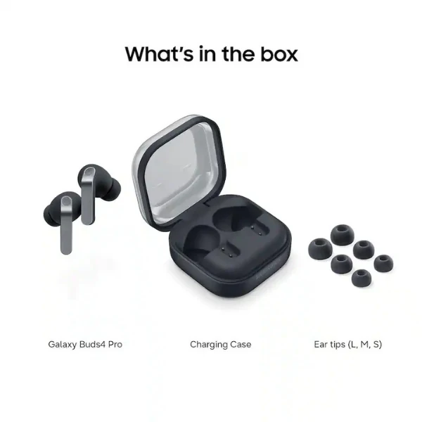 Audífonos Samsung Galaxy Buds4 Pro True Wireless Bluetooth con Cancelación Activa de Ruido y Dolby Atmos - Negro