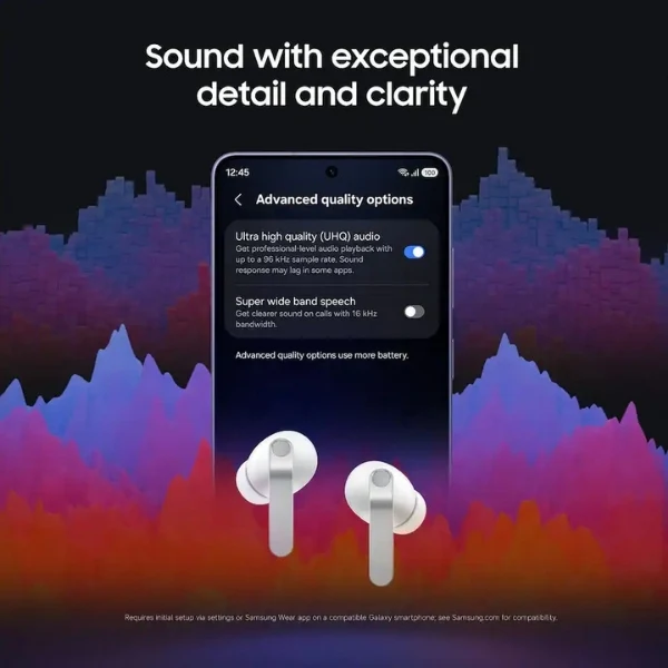 Audífonos Samsung Galaxy Buds4 Pro True Wireless Bluetooth con Cancelación Activa de Ruido y Dolby Atmos - Negro