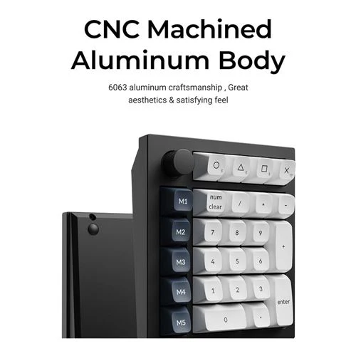 Teclado Numerico Keychron Q0 Max Inalambrico con Perilla, Negro