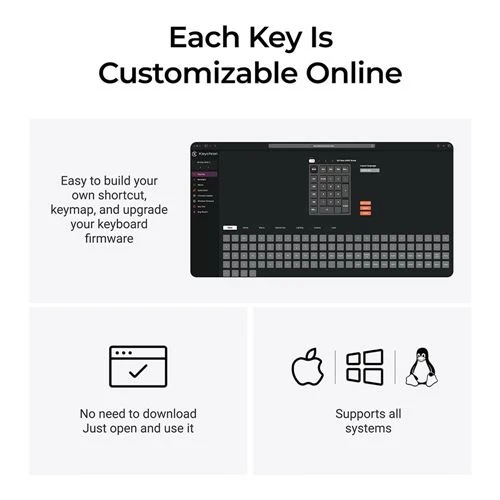 Teclado Numerico Keychron Q0 Max Inalambrico con Perilla, Negro