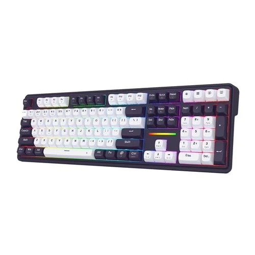 Teclado Gaming Mecánico Inalámbrico Redragon Antonium MCK745 Pro RGB 108 Teclas Morado