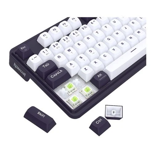 Teclado Gaming Mecánico Inalámbrico Redragon Antonium MCK745 Pro RGB 108 Teclas Morado