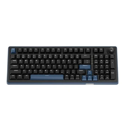 Teclado Gaming Mecánico Inalámbrico Ducky OK-M 98% Gasket Hot-Swappable RGB Negro-Azul