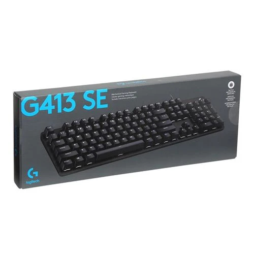 Teclado Gaming Mecánico Logitech G G413 SE Full-Size Switches Romer-G LED Blanco Negro