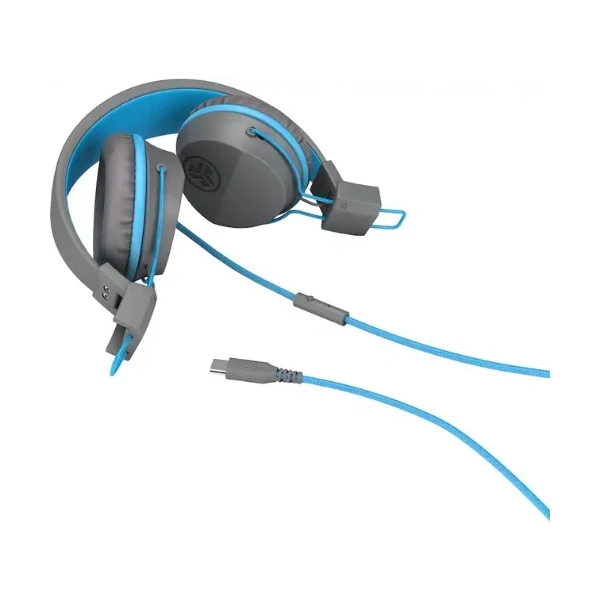Audífonos JLab JBuddies Studio Infantiles On-Ear USB-C con Límite de Volumen 85 dB - Gris