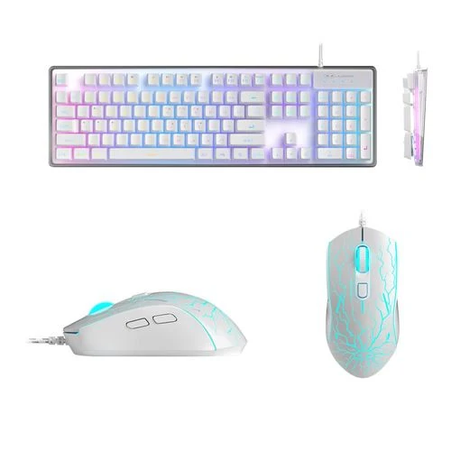 Combo Teclado y Mouse MageGee K1 Blanco