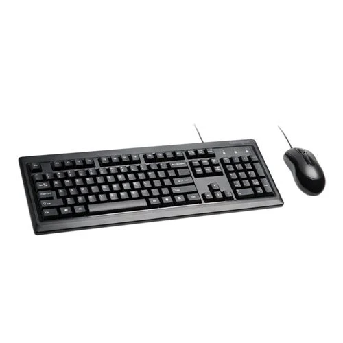 Combo Teclado y Mouse Kensington Keyboard for Life Cableado Negro